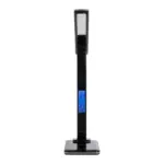 GLOBOSTAR® ZENTIME 76564 Μοντέρνο Επιτραπέζιο Φωτιστικό Γραφείου με Ασύρματη Φόρτιση 10W 2A & Ψηφιακό Ρολόι LED 3.5W 350lm 120° DC 5V με USB-C IP20 Ρυθμιζόμενο Λευκό CCT με Αφή 2700K/4500K/6000K Dimmable - Sanan SMD Chip - Μαύρο - Μ18 x Π12 x Υ40cm - 2 Χρόνια Εγγύηση - Image 4