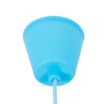 GLOBOSTAR® CABLITO 61559 Μοντέρνο Κρεμαστό Φωτιστικό Οροφής με Ντουί 1 x E27 AC 220-240V IP20 - Γαλάζιο - Μ4 x Π4 x Υ110cm - Image 3