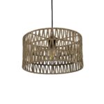 GLOBOSTAR® DARIO 204-0166 Boho Κρεμαστό Φωτιστικό Οροφής με Ντουί 1 x E27 AC 220-240V IP20 - Μπεζ - Μ30 x Π30 x Υ18cm - Image 2