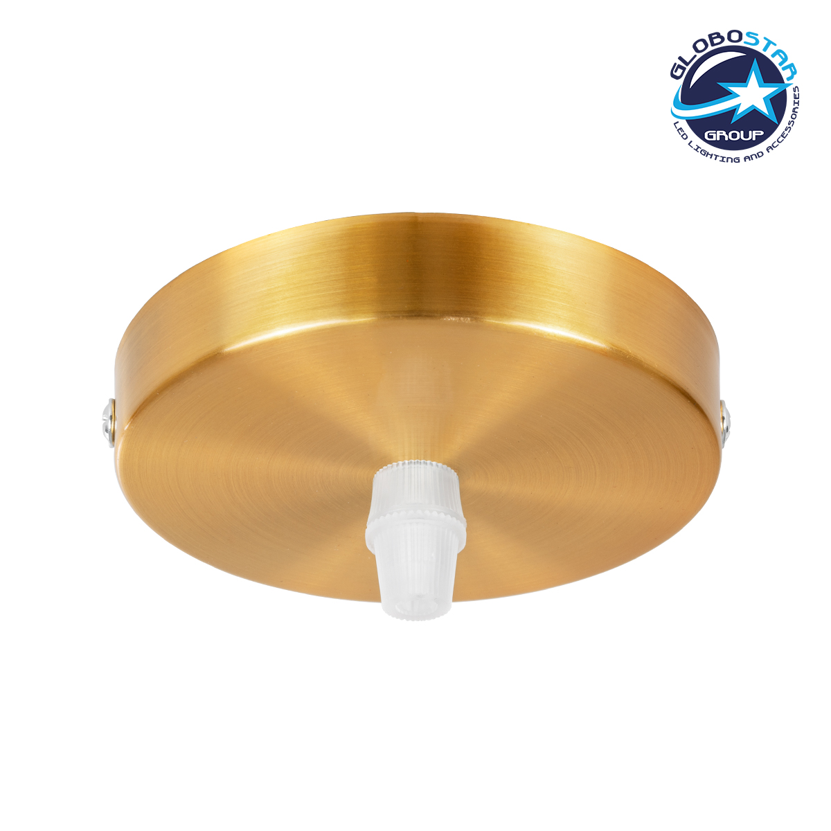 77503_1 GloboStar® DIY 77503 Επιτοίχια Στρογγυλή Ροζέτα - Βάση για 1 Κρεμαστό Φωτιστικό - Φ10 x Υ2cm - Χρυσό - Μεταλλικό - 5 Χρόνια Εγγύηση - Image 1