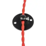 GLOBOSTAR® CABLEBASE 77560 Μεταλλικό Στήριγμα Καλωδίου για Φωτιστικά - Μαύρο - Μ4.5 x Π4.5 x Υ2cm - Image 4