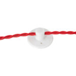 GloboStar® DIY 77561 Επιτοίχιο Εξάρτημα Στήριξης Καλωδίου Φωτιστικού - Φ4.5 x Υ2cm - Λευκό - Σιλικόνης - 5 Χρόνια Εγγύηση - Image 3