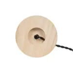 GLOBOSTAR® NOX 77700 Μοντέρνο Επιτραπέζιο Φωτιστικό Πορτατίφ με Ντουί 1 x E27 AC 220-240V IP20 - Μπεζ & Μαύρο - Μ12 x Π12 x Υ9cm - Image 6