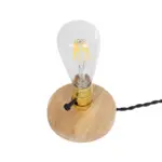 GLOBOSTAR® NOX 77702 Μοντέρνο Επιτραπέζιο Φωτιστικό Πορτατίφ με Ντουί 1 x E27 AC 220-240V IP20 - Μπεζ & Χρυσό - Μ12 x Π12 x Υ9cm - Image 4