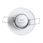 GLOBOSTAR® ORO 77800 Χωνευτή Κινούμενη Βάση για Σποτ MR11 με Ντουί GU10/GU5.3 IP20 - Λευκό - Μ7 x Π7 x Υ2.1cm / Q5.5cm - Image 6