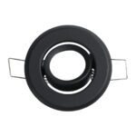 GLOBOSTAR® ORO 77801 Χωνευτή Κινούμενη Βάση για Σποτ MR11 με Ντουί GU10/GU5.3 IP20 - Μαύρο Ματ - Μ7 x Π7 x Υ2.1cm / Q5.5cm - Image 4