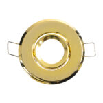 GLOBOSTAR® ORO 77804 Χωνευτή Κινούμενη Βάση για Σποτ MR11 με Ντουί GU10/GU5.3 IP20 - Χρυσό Πλατίνα - Μ7 x Π7 x Υ2.1cm / Q5.5cm - Image 3