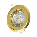 GLOBOSTAR® ORO 77811 Χωνευτή Βάση για Σποτ MR16 με Ντουί GU10/GU5.3 IP20 - Χρυσό Πλατίνα - Μ8.3 x Π8.3 x Υ3.1cm / Q6cm - Image 6