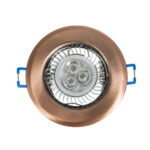 GLOBOSTAR® ORO 77812 Χωνευτή Βάση για Σποτ MR16 με Ντουί GU10/GU5.3 IP20 - Χάλκινο - Μ8.3 x Π8.3 x Υ3.1cm / Q6cm - Image 6