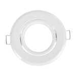 GLOBOSTAR® RAFY 77814 Χωνευτή Κινούμενη Βάση για Σποτ MR16 με Ντουί GU10/GU5.3 IP20 - Λευκό - Μ9.2 x Π9.2 x Υ3.1cm / Q7cm - Image 3