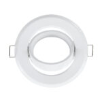 GLOBOSTAR® RAFY 77814 Χωνευτή Κινούμενη Βάση για Σποτ MR16 με Ντουί GU10/GU5.3 IP20 - Λευκό - Μ9.2 x Π9.2 x Υ3.1cm / Q7cm - Image 4