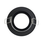 GLOBOSTAR® ORO 77815 Χωνευτή Κινούμενη Βάση για Σποτ MR16 με Ντουί GU10/GU5.3 IP20 - Μαύρο Ματ - Μ9.2 x Π9.2 x Υ2.8cm / Q7.6cm - Image 5