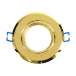GLOBOSTAR® ORO 77818 Χωνευτή Κινούμενη Βάση για Σποτ MR16 με Ντουί GU10/GU5.3 IP20 - Χρυσό Πλατίνα - Μ9.2 x Π9.2 x Υ2.8cm / Q7.6cm - Image 3