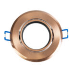 GLOBOSTAR® ORO 77819 Χωνευτή Κινούμενη Βάση για Σποτ MR16 με Ντουί GU10/GU5.3 IP20 - Χάλκινο - Μ9.2 x Π9.2 x Υ2.8cm / Q7.6cm - Image 3