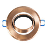 GLOBOSTAR® ORO 77819 Χωνευτή Κινούμενη Βάση για Σποτ MR16 με Ντουί GU10/GU5.3 IP20 - Χάλκινο - Μ9.2 x Π9.2 x Υ2.8cm / Q7.6cm - Image 4