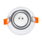 GLOBOSTAR® ALPHA 77830 Χωνευτή Κινούμενη Βάση για Σποτ MR16 με Ντουί GU10/GU5.3 IP20 - Λευκό - Μ9.4 x Π9.4 x Υ4.2cm / Q8.3cm - Image 5