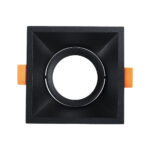 GLOBOSTAR® ALPHA 77833 Χωνευτή Κινούμενη Βάση για Σποτ MR16 με Ντουί GU10/GU5.3 IP20 - Μαύρο Ματ - Μ9 x Π9 x Υ4.5cm / Q8.3cm - Image 3