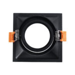 GLOBOSTAR® ALPHA 77833 Χωνευτή Κινούμενη Βάση για Σποτ MR16 με Ντουί GU10/GU5.3 IP20 - Μαύρο Ματ - Μ9 x Π9 x Υ4.5cm / Q8.3cm - Image 5