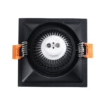 GLOBOSTAR® ALPHA 77833 Χωνευτή Κινούμενη Βάση για Σποτ MR16 με Ντουί GU10/GU5.3 IP20 - Μαύρο Ματ - Μ9 x Π9 x Υ4.5cm / Q8.3cm - Image 6