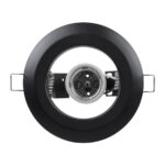 GLOBOSTAR® ACIDA 77845 Χωνευτή Βάση για Σποτ R63 με Ντουί E27 IP20 - Μαύρο Ματ - Μ11 x Π11 x Υ11cm / Q9cm - Image 3