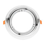GLOBOSTAR® VITA 77850 Χωνευτή Κινούμενη Βάση για Σποτ AR111 για Ντουί GU10/GU5.3 IP20 - Λευκό - Μ17 x Π17 x Υ4.5cm / Q16cm - Image 3