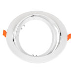 GLOBOSTAR® VITA 77850 Χωνευτή Κινούμενη Βάση για Σποτ AR111 για Ντουί GU10/GU5.3 IP20 - Λευκό - Μ17 x Π17 x Υ4.5cm / Q16cm - Image 4