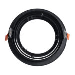GLOBOSTAR® VITA 77851 Χωνευτή Κινούμενη Βάση για Σποτ AR111 για Ντουί GU10/GU5.3 IP20 - Μαύρο Ματ - Μ18 x Π18 x Υ4.5cm / Q16.5cm - Image 3