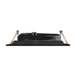 GLOBOSTAR® VITA 77853 Χωνευτή Κινούμενη Βάση για Σποτ AR111 για Ντουί GU10/GU5.3 IP20 - Μαύρο Ματ - Μ18 x Π18 x Υ4.5cm / Q17.5 x 17.5cm - Image 6