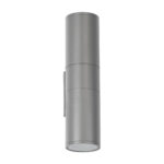 GLOBOSTAR® WALLY 77875 Μοντέρνο Φωτιστικό Τοίχου - Απλίκα με Ντουί 2 x GU10 AC 220-240V Αδιάβροχο IP65 - Γκρι Ματ - Μ6.4 x Π11 x Υ25cm - Image 4