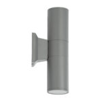 GLOBOSTAR® WALLY 77875 Μοντέρνο Φωτιστικό Τοίχου - Απλίκα με Ντουί 2 x GU10 AC 220-240V Αδιάβροχο IP65 - Γκρι Ματ - Μ6.4 x Π11 x Υ25cm - Image 6