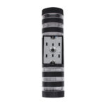 GLOBOSTAR® ORION 77883 Μοντέρνο Φωτιστικό Τοίχου - Απλίκα με Ντουί 2 x GU10 AC 220-240V Αδιάβροχο IP65 - Μαύρο Ματ - Μ9 x Π15 x Υ35.5cm - Image 5