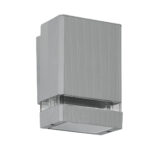 GLOBOSTAR® QUATRO 77894 Μοντέρνο Φωτιστικό Τοίχου - Απλίκα με Ντουί 1 x GU10 AC 220-240V Αδιάβροχο IP65 - Γκρι Ματ - Μ11 x Π10 x Υ16.5cm - Image 3