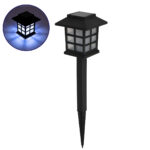 GLOBOSTAR® SOLARVERDE 71523 Διακοσμητικό Φωτιστικό Κήπου LED 1W 50lm 180° DC 5V με Φωτοβολταϊκό Panel 5V 0.1W & Επαναφορτιζόμενη Μπαταρία Li-ion 3.2V 300mAh Αδιάβροχο IP65 Ψυχρό Λευκό 6000K - Μ8.5 x Π8.5 x Υ23.5cm - 2 Χρόνια Εγγύηση - Image 2