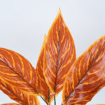 GloboStar® AGLAONEMA ORANGE 78265 Τεχνητό Φυτό Αγλαόνημα Πορτ. - Μπουκέτο Διακοσμητικών Φυτών - Κλαδιών με Φύλλωμα Πορτοκαλί Υ30cm - Image 2
