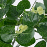 GloboStar® EUCALYPTUS 78295 Τεχνητό Φυτό Ευκάλυπτος - Μπουκέτο Διακοσμητικών Φυτών - Κλαδιών με Φύλλωμα Πράσινο - Λευκό Υ45cm - Image 2