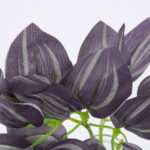 GloboStar® PURPLE JOY 78298 Τεχνητό Φυτό Ζεμπρίνα - Μπουκέτο Διακοσμητικών Φυτών - Κλαδιών με Φύλλωμα Μωβ Υ28cm - Image 2