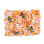GloboStar® Artificial Garden ROSES STORY ORANGE 78333 Τεχνητό Διακοσμητικό Πάνελ Λουλουδιών - Κάθετος Κήπος σύνθεση Αμβροσία Μ60 x Π40 x Υ6cm - Image 2