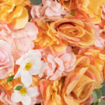 GloboStar® Artificial Garden ROSES STORY ORANGE 78333 Τεχνητό Διακοσμητικό Πάνελ Λουλουδιών - Κάθετος Κήπος σύνθεση Αμβροσία Μ60 x Π40 x Υ6cm - Image 6