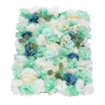 GloboStar® Artificial Garden ROSES STORY BLUE 78334 Τεχνητό Διακοσμητικό Πάνελ Λουλουδιών - Κάθετος Κήπος σύνθεση Αμβροσία Μ60 x Π40 x Υ6cm - Image 4