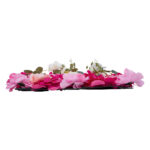 GloboStar® Artificial Garden ROSALIE 78335 Τεχνητό Διακοσμητικό Πάνελ Λουλουδιών - Κάθετος Κήπος σύνθεση Ροζαλί Μ60 x Π40 x Υ6cm - Image 4