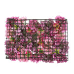 GloboStar® Artificial Garden ROSES STORY PURPLE 78336 Τεχνητό Διακοσμητικό Πάνελ Λουλουδιών - Κάθετος Κήπος σύνθεση Αμβροσία Μ60 x Π40 x Υ6cm - Image 5