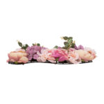 GloboStar® Artificial Garden ROSES STORY PINK 78337 Τεχνητό Διακοσμητικό Πάνελ Λουλουδιών - Κάθετος Κήπος σύνθεση Αμβροσία Μ60 x Π40 x Υ6cm - Image 3