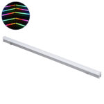 GLOBOSTAR® DIGIBAR 90214 Ψηφιακή Pixel Addressable Facade Μπάρα LED 12W 600lm 180° DC 24V Αδιάβροχο IP65 8 x Pixel Πολύχρωμο RGB Dimmable DMX512 SPI/TTL Protocol IC UCS512C0 - Bridgelux SMD Chip - Ασημί με Λευκό Γαλακτερό Κάλυμμα - Μ100 x Π3 x Υ4.5cm - 3 Χρόνια Εγγύηση - Image 2