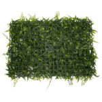 GLOBOSTAR® FERN 78402 Τεχνητό Πάνελ Φυλλωσιάς / Κάθετος Κήπος Νάνος Φτέρη, Νάνος Κισσός & Νάνος Δάφνη - Πράσινο - Μ60 x Π9 x Υ40cm - Image 4