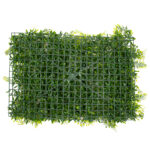 GLOBOSTAR® FERN 78405 Τεχνητό Πάνελ Φυλλωσιάς / Κάθετος Κήπος Νάνος Φτέρη, Νάνος Κισσός & Δανάη - Πράσινο - Μ60 x Π40 x Υ8cm - Image 4