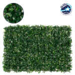 GLOBOSTAR® BUXUS 78415 Τεχνητό Πάνελ Φυλλωσιάς / Κάθετος Κήπος Πυξάρι - Πράσινο - Μ60 x Π4 x Υ40cm