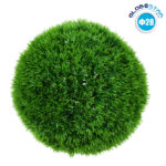 GloboStar® 78509 Artificial - Συνθετικό Τεχνητό Διακοσμητικό Φυτό Θάμνος Γρασίδι Πράσινο Φ28cm