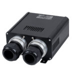 GloboStar® 78566 Μηχανή Οπτικής Ίνας Διπλής Κεφαλής - Fiber Optic Light Machine Double Head LED 45W AC 220-240V με Ασύρματο Χειριστήριο RF 2.4Ghz Μ16 x Π26 x Υ8.5cm RGB - 2 Years Warranty - Image 3