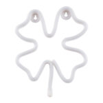 GloboStar® 78572 Φωτιστικό Ταμπέλα Φωτεινή Επιγραφή NEON LED Σήμανσης FOUR LEAF CLOVER 5W με Καλώδιο Τροφοδοσίας USB - Μπαταρίας 3xAAA (Δεν Περιλαμβάνονται) - Πράσινο - Image 3