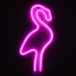 GloboStar® 78573 Φωτιστικό Ταμπέλα Φωτεινή Επιγραφή NEON LED Σήμανσης FLAMINGO 5W με Καλώδιο Τροφοδοσίας USB - Μπαταρίας 3xAAA (Δεν Περιλαμβάνονται) - Ροζ - Image 5